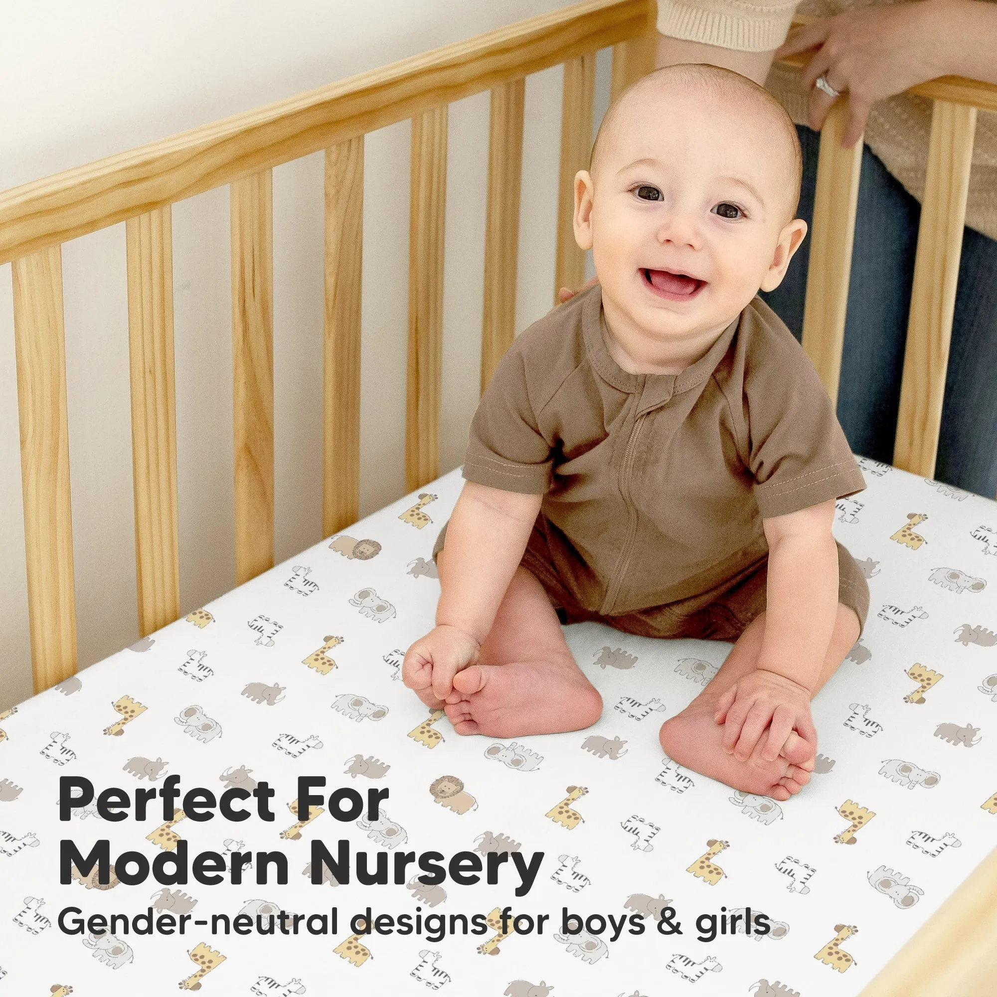 2-Pack Isla [Protect ] Waterproof Crib Sheets (KeaSafari)