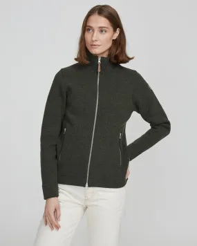 Claire Windproof Sweater- Bottle Green