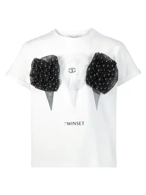 Cotton jersey T-shirt with print