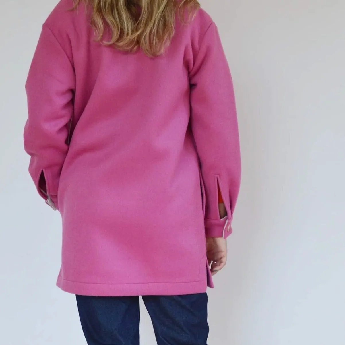 DENISE magenta oversized jacket