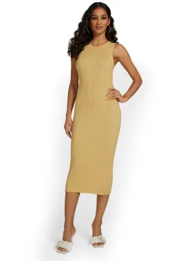 Emory Park Cut-Out Back Ribbed Knit Midi Dress - Brands We Love