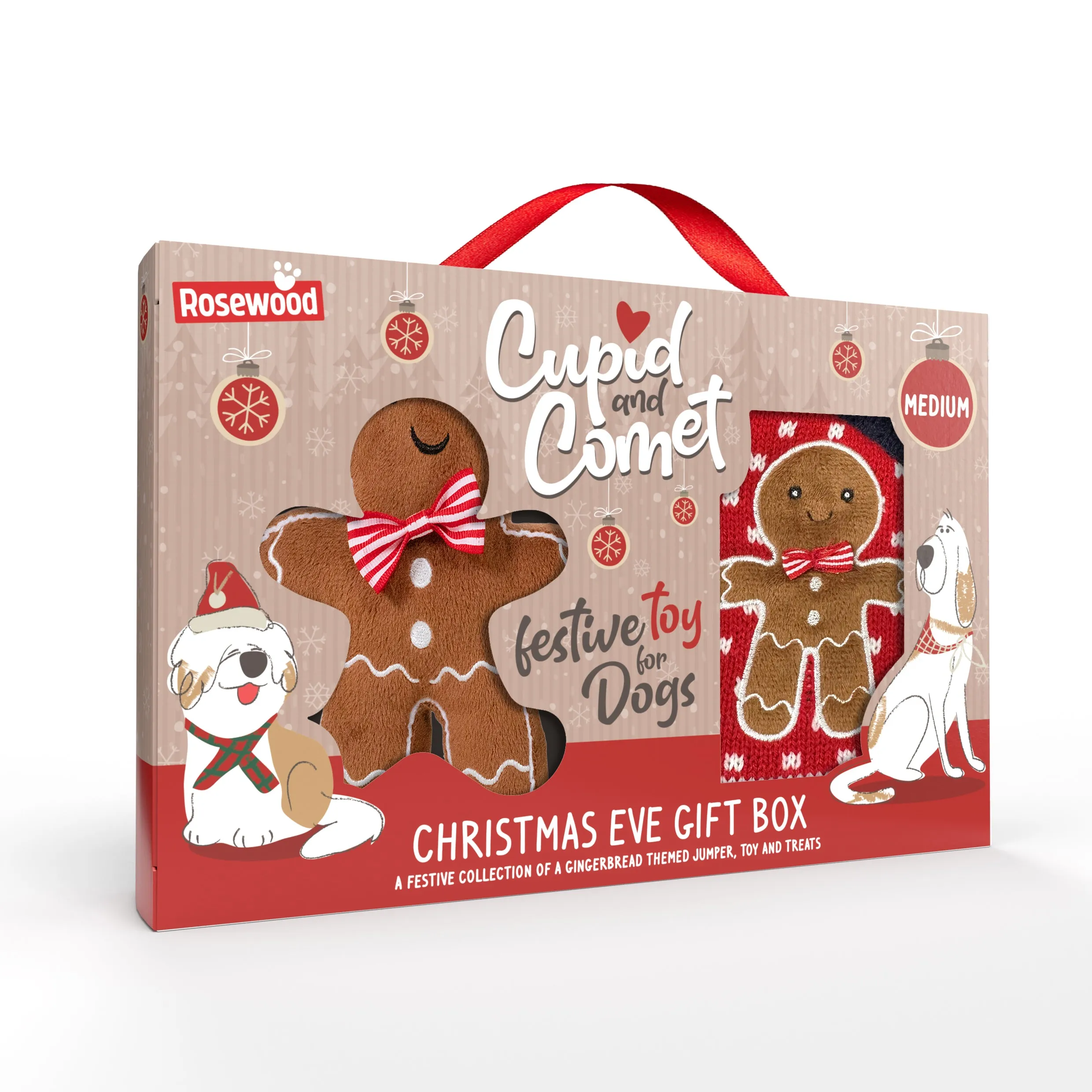 Gingerbread Jumper Christmas Eve Gift Pack | Festive Dog Box by Cupid & Comet