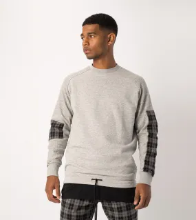 Media Rugger Crew Sweat Grey Marle Media Rugger Crew Sweat Grey Marle