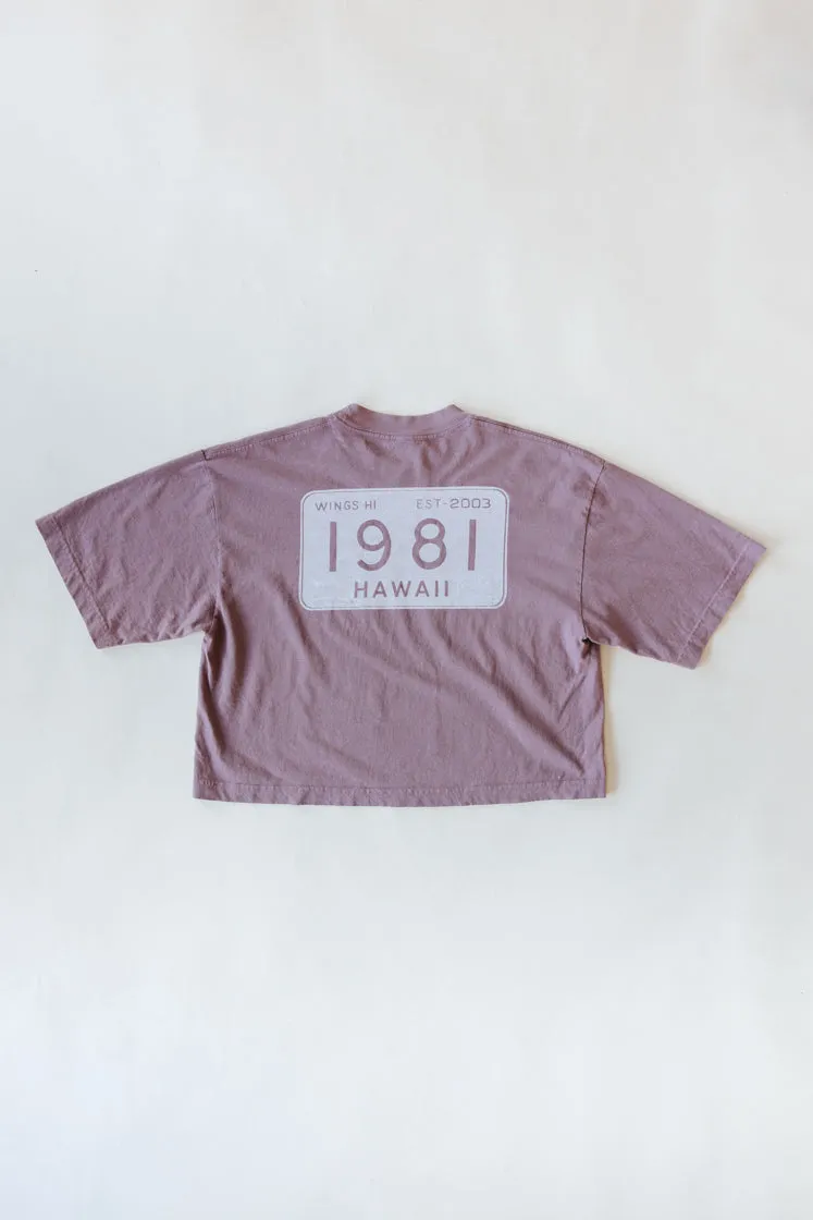 Oversized Cropped Tee - 1981