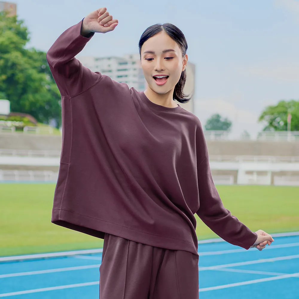 Oversized Sweatshirt - Plum