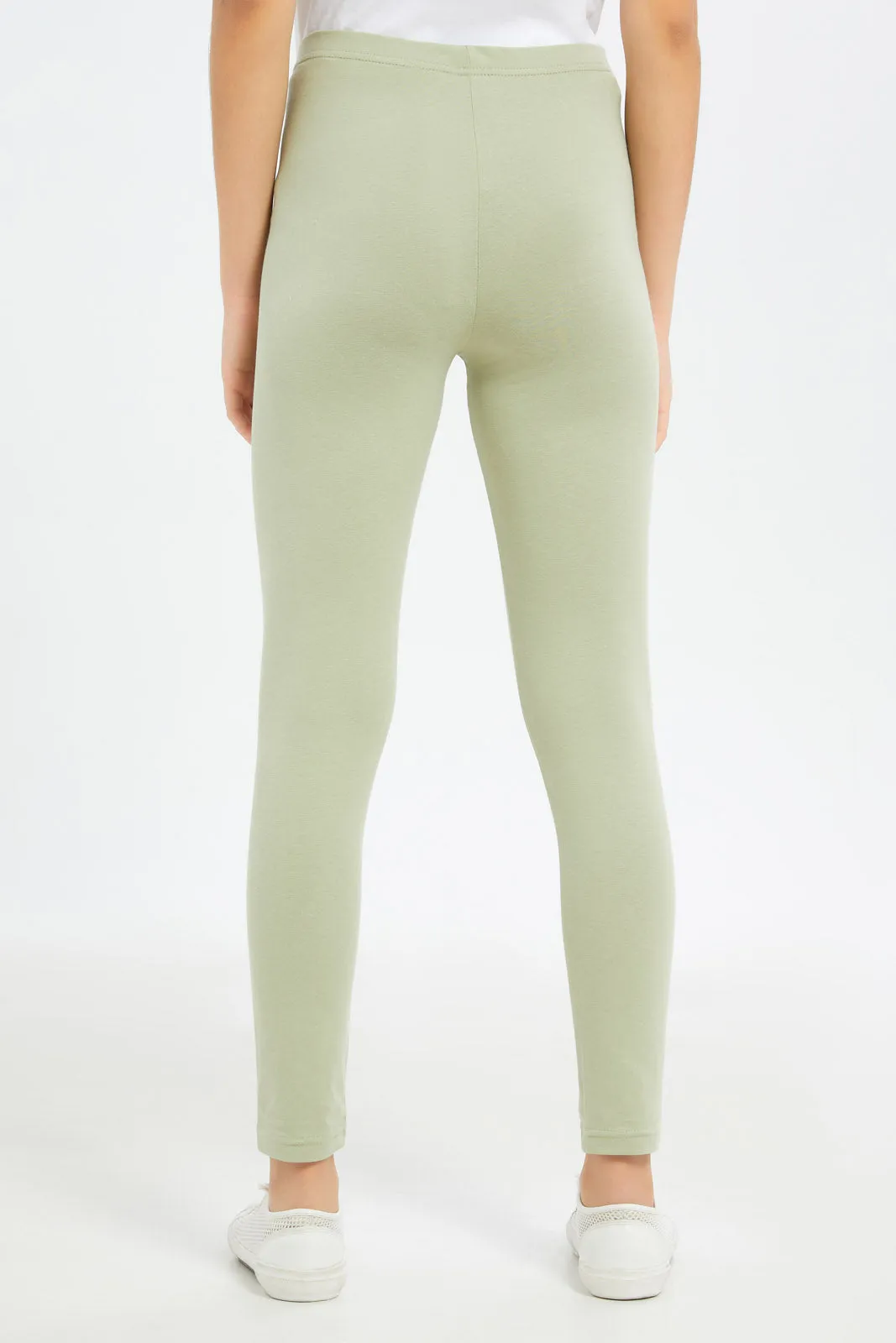 Senior Girls Green Leggings
