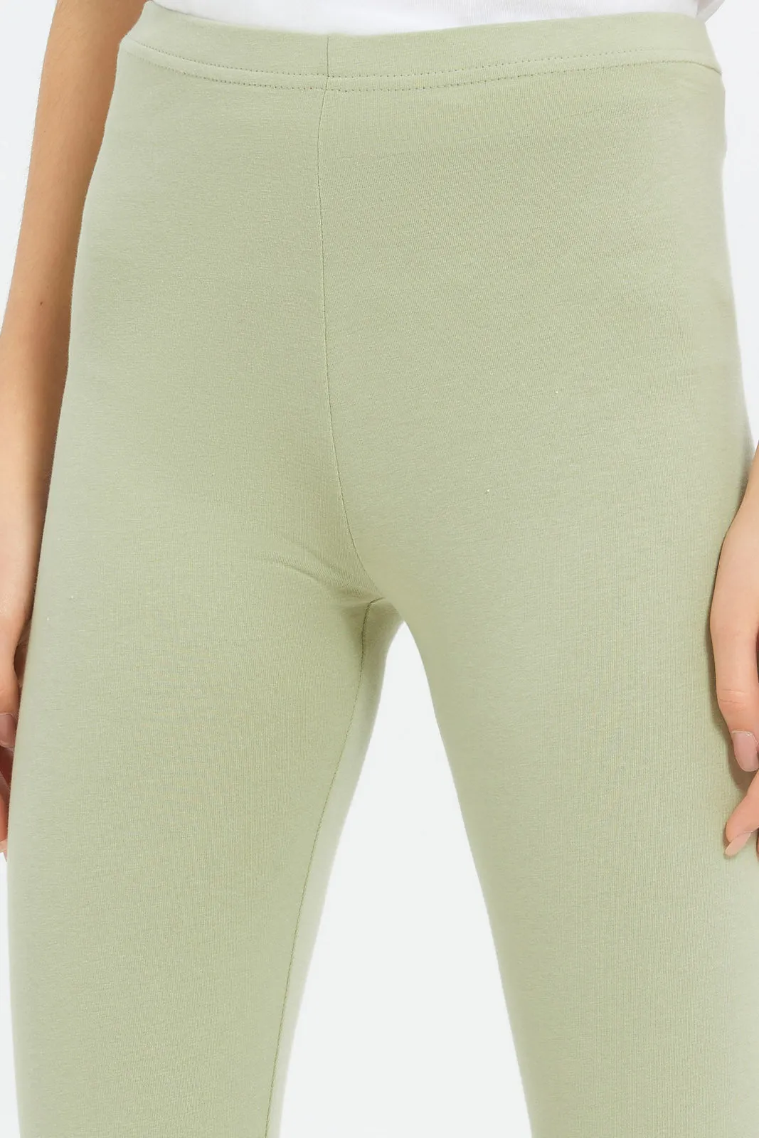 Senior Girls Green Leggings