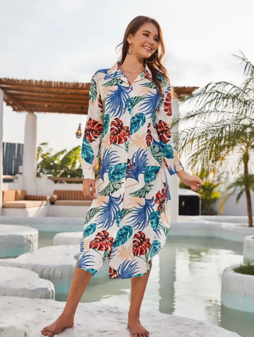 TastyHottie - Trendy Cold  Floral Striped Dress