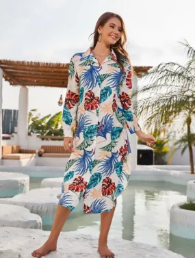 TastyHottie - Trendy Cold  Floral Striped Dress